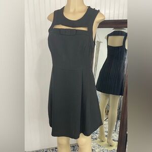 Kimchi Blue Dress New NWOT M / 8-10 Black Skater Cutout Bow Cute!